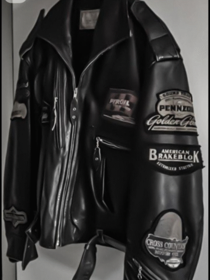 Vintage Rollfast Black Biker Leather Jacket – Indianapolis Edition